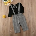 thumbnail image 3 of Kids Matching Clothes Little Brother Romper Overall Big Sister Skirt Outfits Set, 3 of 7