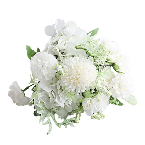 Dusknt Artificial Flowers Bouquet Peony Silk Hydrangea Wildflowers Arrangements with Stems for Wedding Home Centerpieces Decor, 1 Artificial Bouquet