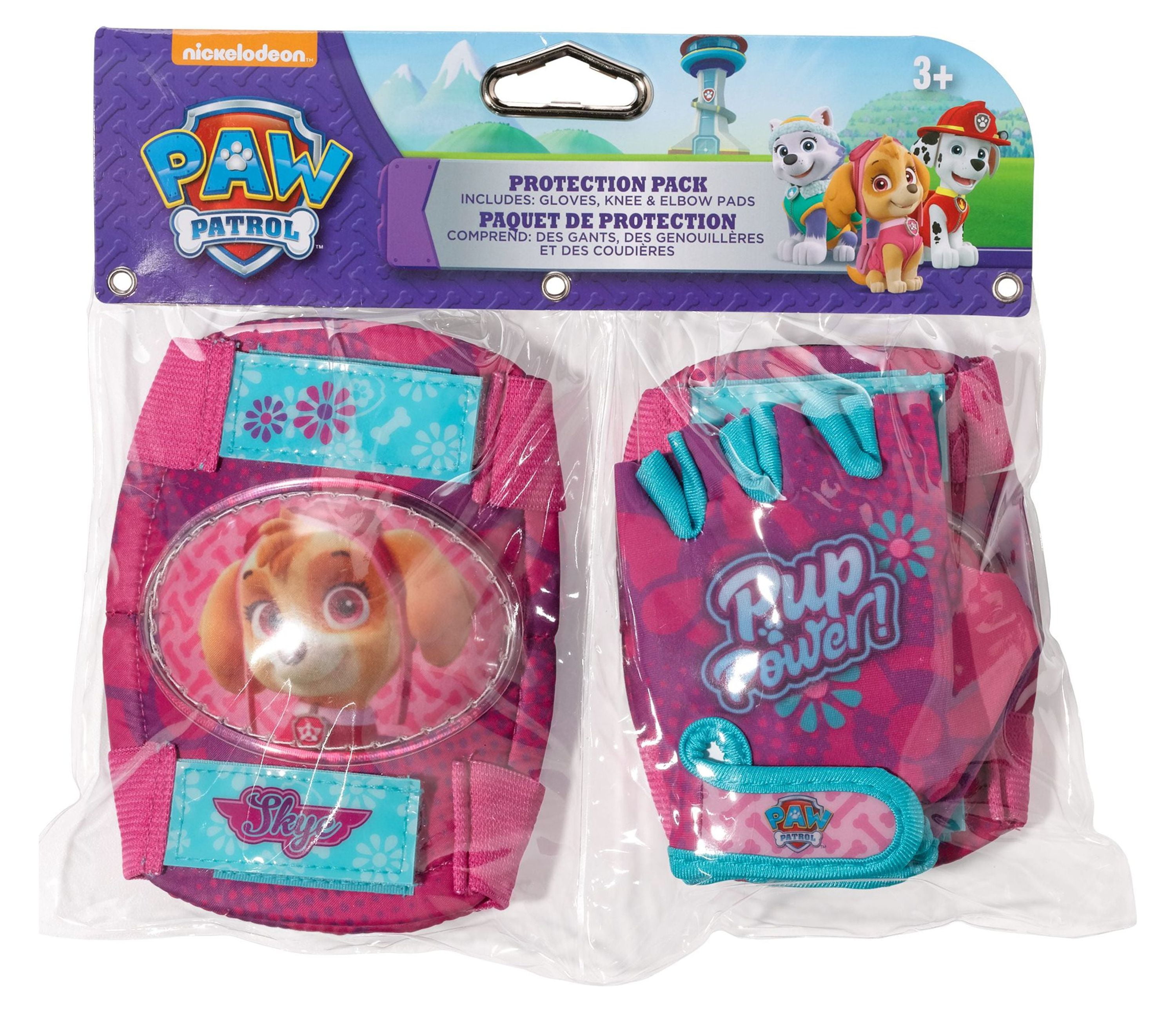 Nickelodeon Paw Patrol Skye Youth Knee Elbow Glove Pad Set