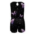 thumbnail image 5 of Moda mujer sin mangas estampado cuello pico chaleco Casual Pachwork mono Pompotops ulkah940665, 5 of 5