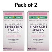 Nature's Bounty Extra Strength Hair Skin Nails, 150 Count,Pack of 2