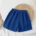 thumbnail image 4 of Splozh Cotton Shorts Toddler Shorts Summer Solid Color Soccer Basketball Sports Casual Shorts Blue,7-8 Years, 4 of 6