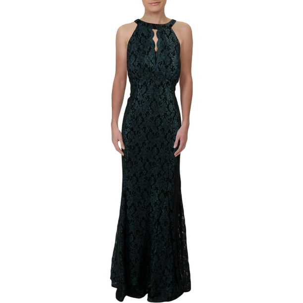 NW Nightway NW Nightway Womens Plus Glitter Lace Overlay Evening