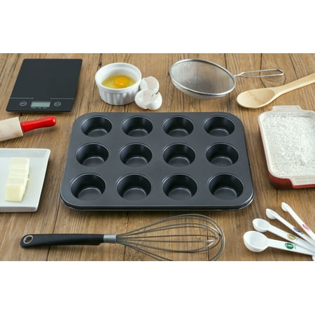 Home Basics Non-Stick 12 Cup Muffin Pan