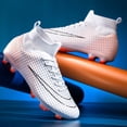 thumbnail image 2 of Tacos de fútbol para hombre, zapatos deportivos de interior con pinchos largos, botas de fútbol profesionales, transpirables, envío directo, Unisex, 2 of 5