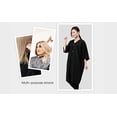 thumbnail image 7 of Perfehair Hair Salon Client Gown Robes Cape for Clients- Kimono Style, 5 Snap Closures, Black, 7 of 7