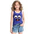 thumbnail image 4 of Tdoqot Boys Girls Graphic Tank Tops- Soft Casual Cute Sleeveless Summer Shirts Blue Size 6 Years, 4 of 5
