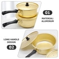 thumbnail image 3 of Houderco Olla De Aluminio Para Cocina Con Ideal Para Ramen Sopa Y Guisos Con Mango Durable, 3 of 8