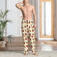 thumbnail image 2 of Logiee Ladybug And Bee Print Pajama Pants for Men,Men’s Pajama Bottoms,Mens PJ Pants with Pockets & Button Fly-X-Large, 2 of 6