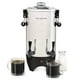 thumbnail image 1 of HomeCraft 45-Cup Coffee Urn and Hot Beverage Dispenser with Double Dripless Faucet, Quick-Brewing, Stainless Steel, 1 of 5