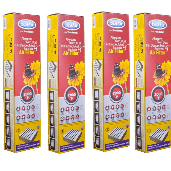4-Pack Air Filter Replacement for 201 Aprilaire Space-Gard Model 2200 & 2250
