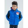 thumbnail image 3 of Pokemon Zip-Up Comfortable, Puffer Jacket (Boy's), Size 10-12, 3 of 5
