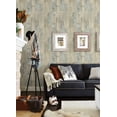 thumbnail image 3 of Chesapeake Chebacco Taupe Wood Planks Prepasted Non Woven Blend Wallpaper, 20.5-in by 33-ft, 56.4 sq. ft., 3 of 4