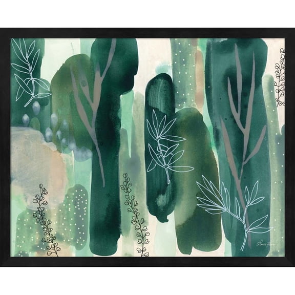 Great Art Now Hidden Forest by Laura Horn, Framed Wall Art, 21.25W x 17.25H