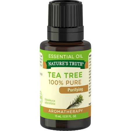 Nature's Truth Aromatherapy 100% Pure Essential Oil, Tea Tree, 0.51 Fl (Best Natural Tea Tree Oil)
