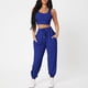 thumbnail image 2 of Conjuntos cortos de 2 piezas para damas Color sólido Algodón Traje deportivo Chaleco Camisa Pantalones largos FLhrweasw Nuevo, 2 of 7