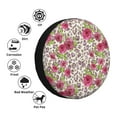 thumbnail image 4 of Gukieu Rose Mix Leopard 4 Print Car Tire Cover, Adjustable Waterproof and Dustproof Tire Protection Cover, Suitable for SUV, Truck, Van-15 inch, 4 of 6