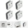 thumbnail image 1 of ETHZZLE 4Pcs Mirror Retainer Clips Stainless Steel Plated Silver Glass Clips for Shelves and Cabinets, 1 of 8