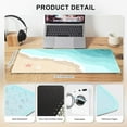 thumbnail image 2 of Cute Desk Mat for Desktop, Gaming Mouse Pad for Desk, Desk Pad Large with Non-Slip Rubber Base, Desk Mouse Mat Large, XXL Computer Keyboard Mat for Office, Women, Blue Ocean Beach Sunset, 2 of 6