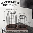 thumbnail image 5 of Rustic Farmhouse Lantern Decor Set of 2 - Stylish Decorative Lanterns for Your Living Room, Fireplace Mantle or Kitchen Dining Table - Modern Indoor/Outdoor Coffee Table Decor for Your Entire Home, 5 of 7