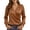Brown, variant on Long Sleeve Blouses for Women Satin Wrap V Neck Draped Front Casual Work Top for Fall Spring (Pink, 2XL)