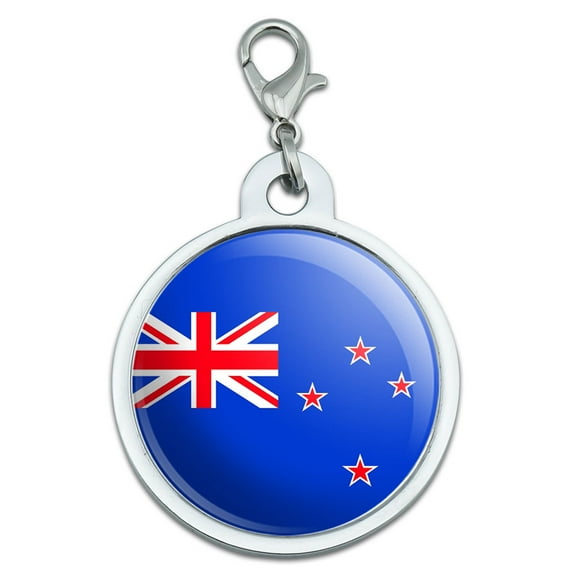 New Zealand Flag Large Metal ID Pet Dog Tag