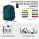 thumbnail image 2 of Mochila de viaje ECOHUB Spirit Airlines Carry On 30L Azul Verde, 2 of 7