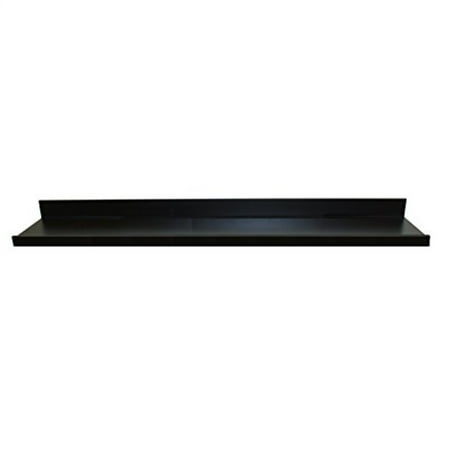 Inplace Shelving 9084682 Floating Wall Shelf With Picture Ledge Inplace Shelving 9084682 Floating Wall Shelf With Picture Ledge Black 60 Inch Wide By 4 5 Deep 3 High Com