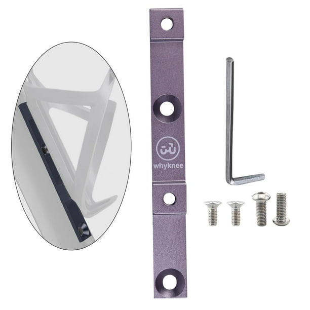 Soporte para botella de agua para bicicleta, soporte para manillar, soporte para botella, adaptador de montaje, bicicleta de carretera plegable para 2 Agujeros Plata Sharpla adaptador portabidón para bicicleta