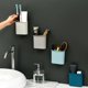 thumbnail image 1 of Soporte de pared para cepillos de dientes para baño, estante de almacenamiento de esponja de cocina autoadhesivo, caja de brochas de maquillaje y pasta de dientes, organizador de m, 1 of 4