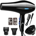 thumbnail image 2 of Hair Dryer, Blown Away Ionic Hair Dryer for Hair with Diffuser, Fast Drying Blow Dryer, Attachments for All Hair Types, Light and Quiet Travel Hairdryer, 2 of 11