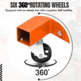 thumbnail image 4 of 2 Ton (4000 LB) Folding Hydraulic Engine Hoist, Engine Shop Crane Hoist Lift, Heavy Cherry Picker with 6 Wheels and Telescopic Boom for Home Garage, Workshop, Warehouse, Heavy-Duty, 4 of 6