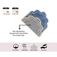 thumbnail image 5 of Home Weavers Allure Collection 100% Cotton Non-Slip Bathroom Rug Set Machine Washable Bathroom Rug-17"x24", Bath Rug- 21"x34", Runner- 21"x54", Blue Color 3 Piece Bath Rug set, 5 of 9