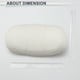 thumbnail image 5 of Almohada para Cabeza de Automóvil Ergonomica y Cómoda Soporte para el Cuello Cuero Espuma de Memoria Ancho Ajustable Blanco 1 Pcs para Conducir Viajar, 5 of 7