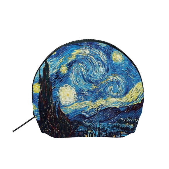Monedero tipo pouch La Noche Estrellada de Van Gogh 10 x 12 cm