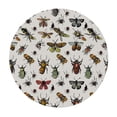 thumbnail image 4 of Orinice Bugs Insects Pattern Round Table Cover Stain Resistant Washable Indoor Outdoor Tablecloth Kitchen Dining Wedding Parties 100% Polyester Fiber 46-50, 4 of 8