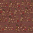 thumbnail image 1 of Ahgly Company Machine Washable Indoor Square Transitional Red Area Rugs, 5' Square, 1 of 7