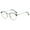 Black silver, variant on Retro Round Metal Eyeglass Frames for Square Faces, Full Frame Fashion Eyewear with a Classic Style