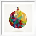 thumbnail image 2 of Art.com Geometric Christmas Ornament Art Print by cienpies, White Frame Wall Art, 21" x 21", 2 of 5