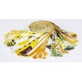 thumbnail image 2 of Soimoi 40Pcs Butterfly Print Precut Fabrics Strips Roll Up 1.5x42 inches Cotton Jelly Rolls For Quilting - Yellow, 2 of 3