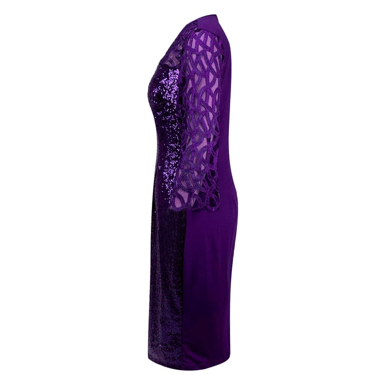 Style & Co Womens Dress Size XL Purple Sleeveless Stretch Beaded Neck Summer