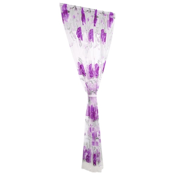 1X One Curtain 1 Pcs Vines Leaves Tulle Door Window Curtain Drape Panel Sheer Scarf Valances
