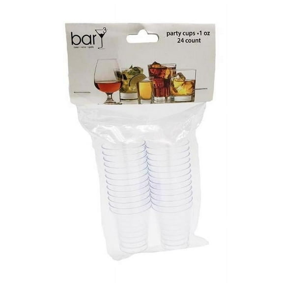 1 oz Polyester Disposable Shot Glass - Clear