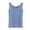 Blue, variant on Women Summer Tops Women's Neck Sleeveless Knit Ribbed Fitted Casual Crop Tank Top Crop Top Compression Shirt Girls Size 13 Shirts for Women Compression 13 1 Shirts for Blue L