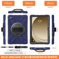 thumbnail image 2 of ShieldFlex Case for Samsung Galaxy Tab A9+/ A9 Plus Case 11 Inch, Protective with Screen Protector/Hand Strap/Pen Holder, Sturdy Shockproof Galaxy A9 Plus Tablet Case 2023 SM-X210/X216/X218,Navy Blue, 2 of 9