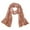 Pink, variant on Men's Long Plain Weave Linen Scarf, Casual Fashionable and Versatile Neckwear Purple
