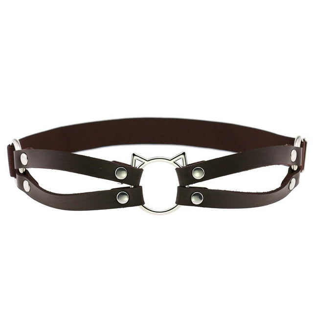 EGNMCR Soft Girl Garter Belt Leg Loop Leather Leg Garter Clip Leg loop