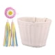 thumbnail image 5 of Cesta de bicicleta para niños, cesta tejida a mano, decoración de bicicleta desmontable con 2 correas Blanco, 5 of 9
