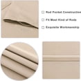 thumbnail image 3 of Blackout Curtains – Thermal Insulated, Energy Saving & Noise Reducing Bedroom and Living Room Curtains Rod Pocket Curtain Panels, 3 of 5