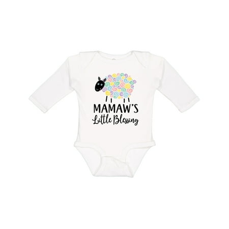 

Inktastic Mamaw for Grandchild Girls Gift Baby Girl Long Sleeve Bodysuit
